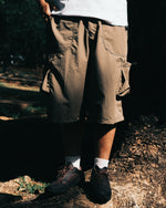 Cord Shorts in Khaki