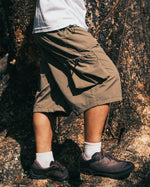 Cord Shorts in Khaki